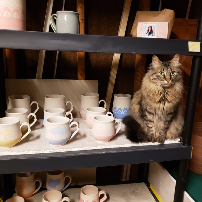 Kitty Approved Pottery Mugs