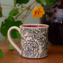 Load image into Gallery viewer, Peony Diner Mug