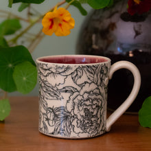 Load image into Gallery viewer, Peony Diner Mug