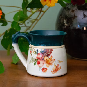 Emerald Flower Bouquet Mug