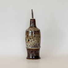 Load image into Gallery viewer, beautiful brown and blue olive oil bottle